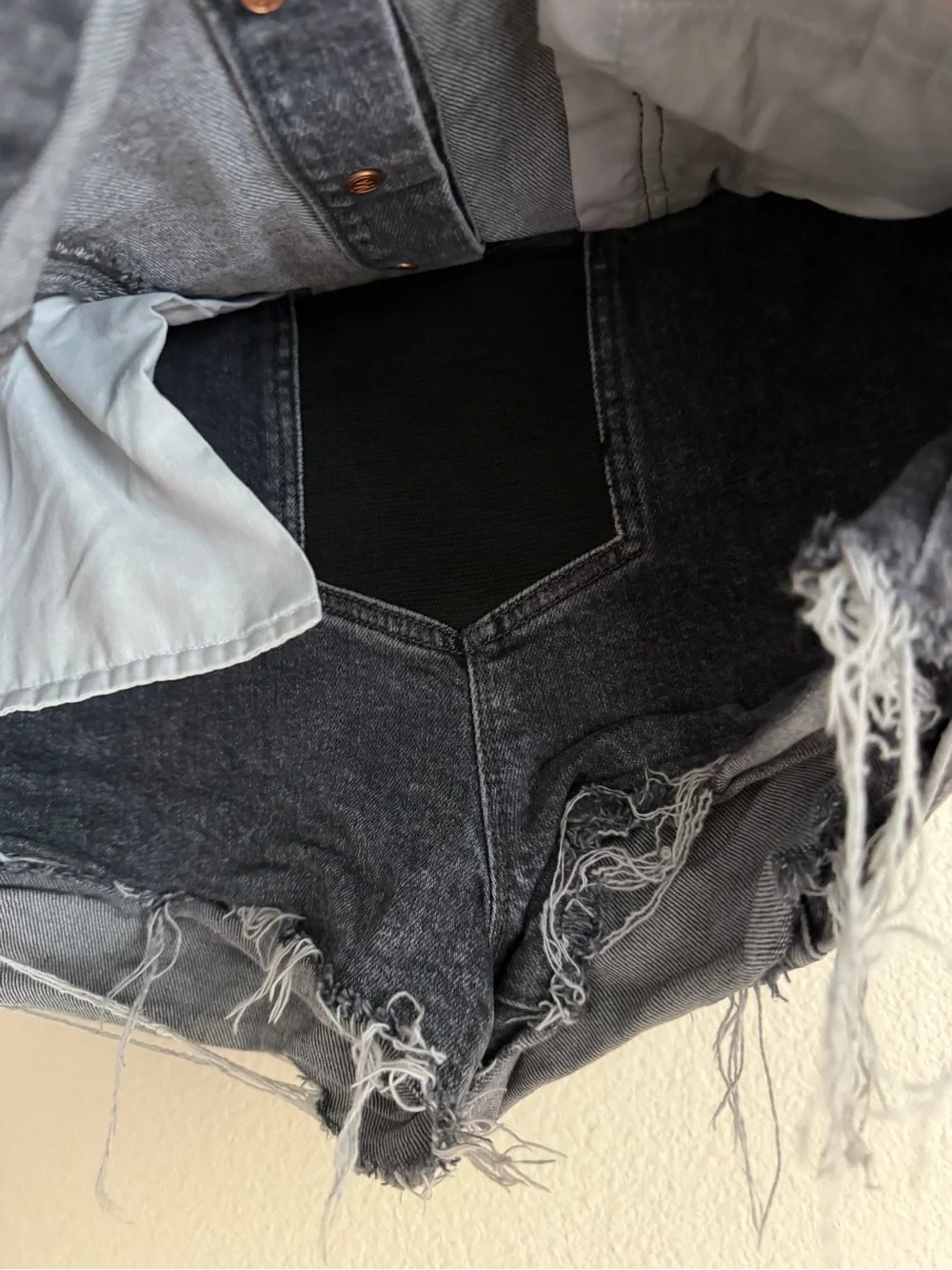 Mother the Breaker Mini Skort Shadow Dancing Black Size 29